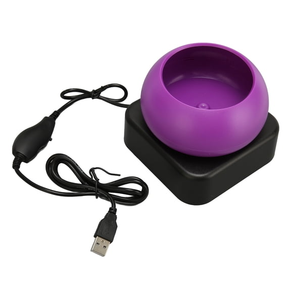 Yajisi Electric Bead Spinner Bowl Adjustable Speed CW CCW Rotation USB Powered Bead Maker Kit with 3 Needles Threader Base for DIY Bracelet Necklace Waist Jewelry Crafting, Purple