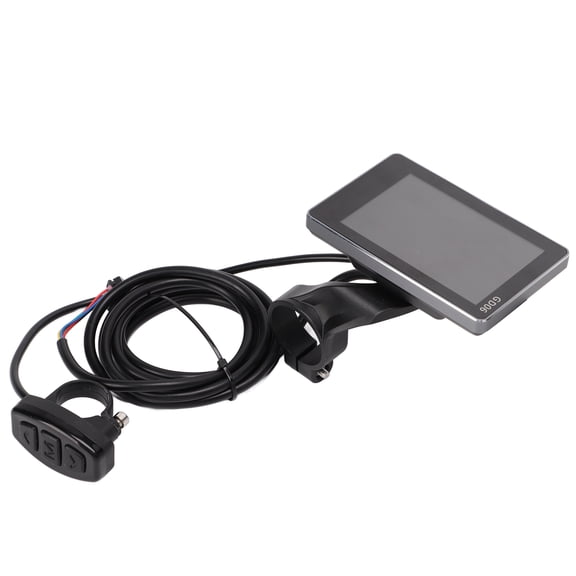 Yajisi Electric Bicycle LCD Display GD06 Bike Computer Speedometer for 22.2mm / 0.9in Handlebars, 36V 48V E-Bike Modification Accessory with Real-Time Speed Tracking and Backlight