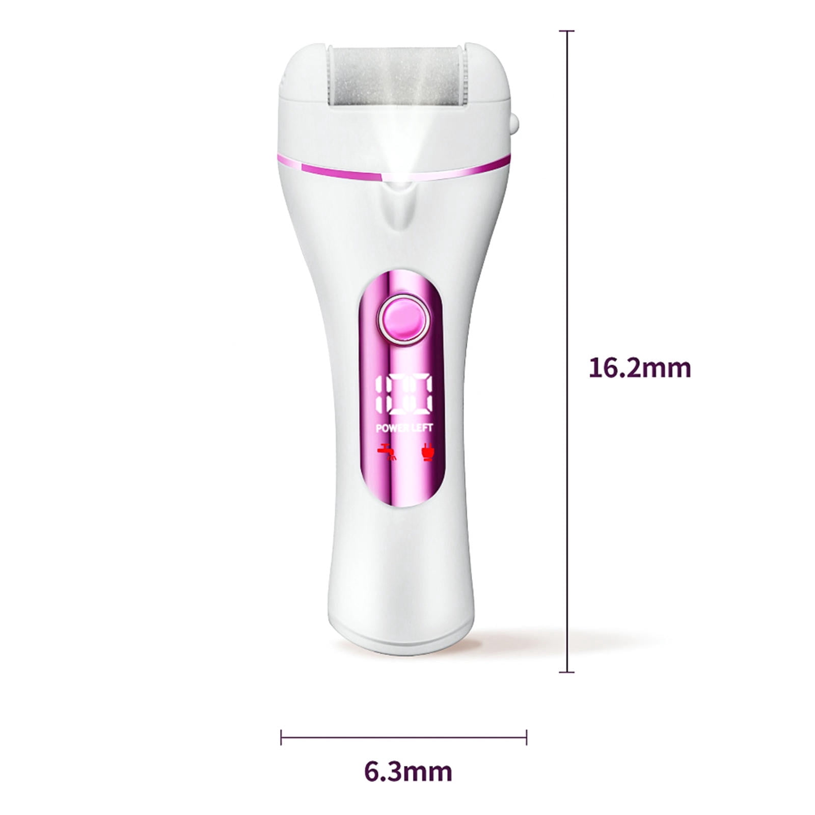 Yajisi Electric Foot Callus Remover Rechargeable Pedicure Machine, 3 Grinding Heads, Portable USB Charging Foot Care Tool for Dead Skin Cracked Heels, Black, 7.48x5.51x1.97in