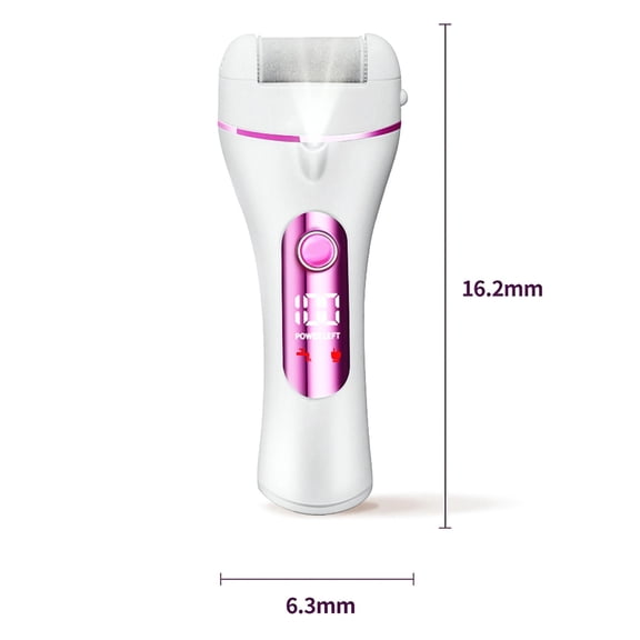 Yajisi Electric Foot Callus Remover Rechargeable Pedicure Machine, 3 Grinding Heads, Portable USB Charging Foot Care Tool for Dead Skin Cracked Heels, Black, 7.48x5.51x1.97in