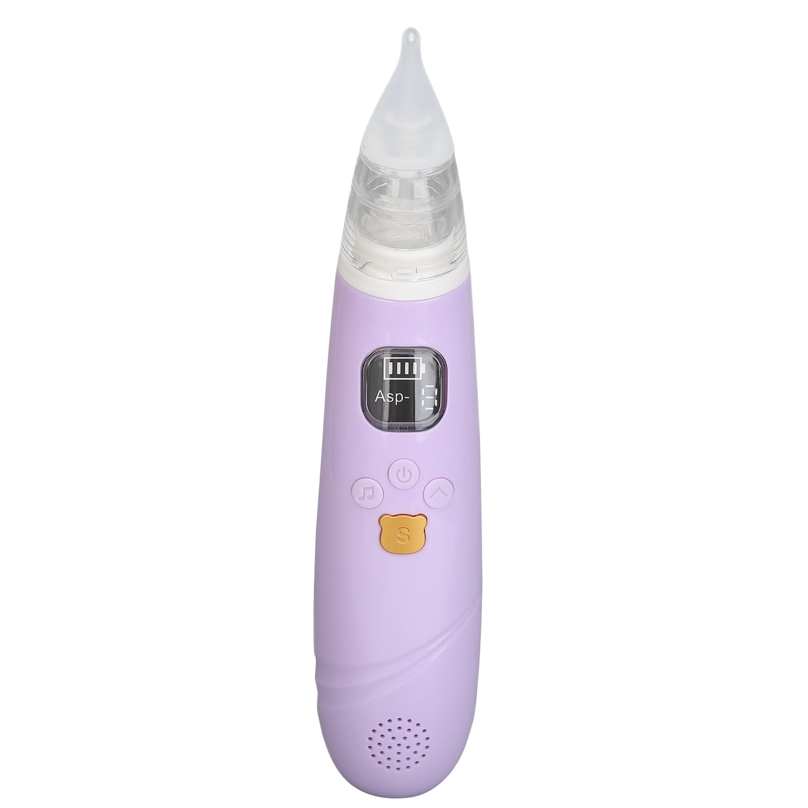 Yajisi Electronic Infant Nasal Aspirator, Rechargeable Automatic Baby Nose Sucker with 3 Silicone Tips, Music & Light Soother, Purple