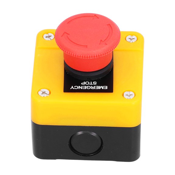 Yajisi Emergency Stop Push Button Switch 10A Waterproof 1NO 1NC Red Mushroom Elevator Control
