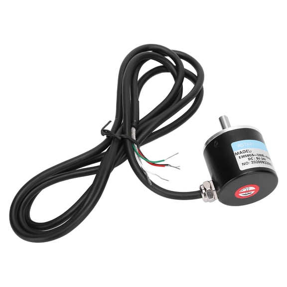 Yajisi Encoder AB 2-Phase Incremental 5-24V DC Solid Shaft Encoder for Office Automation Engineering 100B 3.15 inches / 8.00 cm Width Professional High Precision Output