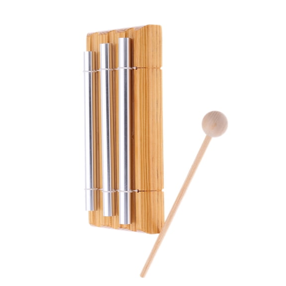 Yajisi Energy Chime 3-Tone with Mallet Exquisite Kids Musical Toy Percussion Instrument for Classroom Management and Sound Healing (6.3 inches / 16 cm Length)