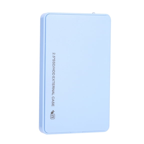 Yajisi External Hard Drive Disk Enclosure Case USB 3.0 to SATA 2.5 Inches / 6.35 cm HDD SSD Tool Free Installation 5Gbps High Speed Transmission Slim Portable Storage Blue Edition