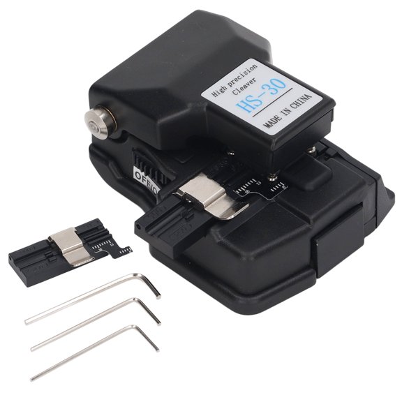 Yajisi Fiber Cleaver 16 Sided Blade Optical Fiber Cutter with 3 in 1 Fixture High Precision Hand Tool for Single Core Silicon Bare Fiber 48000 Cleaves