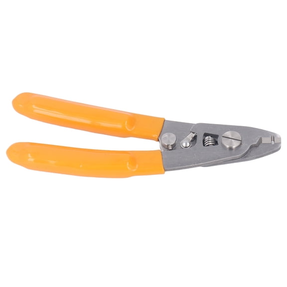 Yajisi Fiber Optic Stripper with Hex Wrench, 2 Hole Precision Fiber Wire Stripper, Dual-Hole Stripping Pliers for 125-250m Coating and 0.9-3mm Pigtail Outer Layer (17.00 inches / 43.18 cm)