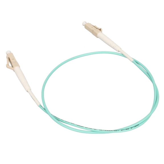 Yajisi Fiber Patch Cable OM3 Core 0.5M (19.68 inches) LC to LC Simplex Multimode Fiber Optic Cable for SFP Transceivers, Ethernet Switches, Media Converters, and Industrial Ethernet Equipment.