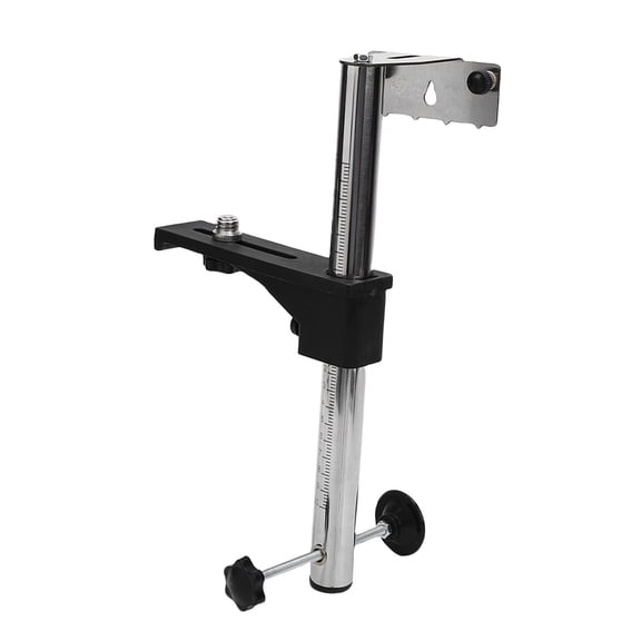 Yajisi Fine Tuning Bracket Level Adapter 6mm 15mm Male Thread 360 Degree Rotating Base Adjustable Height Wall Mount Dual Units Heavy Duty 37x10x5 inches / 93.98x25.4x12.7 cm Laser Bracket