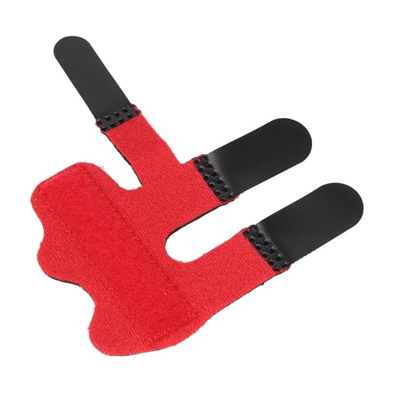 Yajisi Finger Splint Straightening Brace for Injured Trigger Finger Support, Broken Fingers, Adjustable Hand Protection Sleeve, Comfortable Sports Splint Brace Support Guard, Red