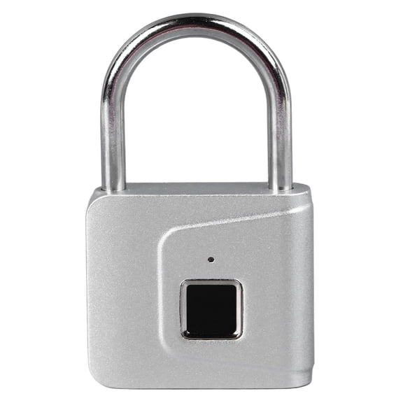 Yajisi Fingerprint Padlock Smart Keyless Electronic Lock, AntiTheft, Silver, 3.15"4.72" Ideal for Home, Dorm, Gym, 0.27lb, 15.65USD