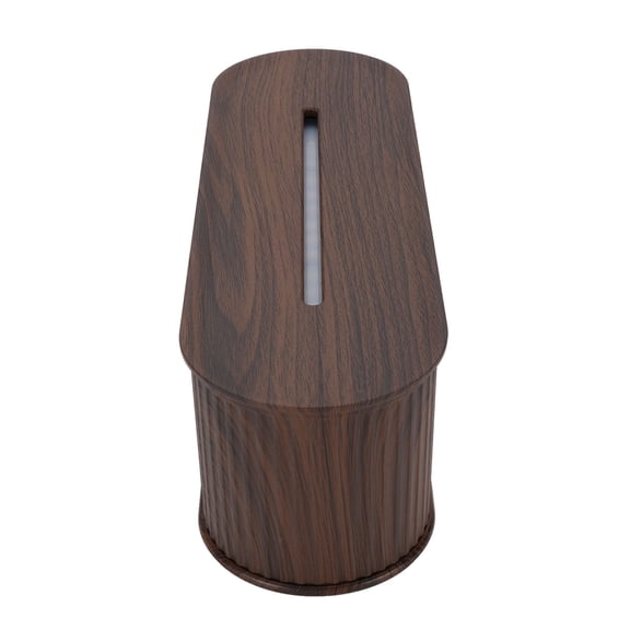 Yajisi Fire Flame Diffuser Humidifier, 300ml Essential Oil Aromatherapy Diffuser with 7 Colors LED Light, 25dB Ultra-Quiet Dark Wood Grain Aroma Mist Maker for Bedroom and Office (9.69 x 3.31 inches)