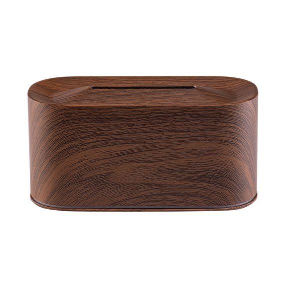 Yajisi Flame Essential Oil Diffuser, 220ml USB Quiet Aromatherapy Humidifier with 7 Colors Night Light, Ultrasonic Cool Mist Automatic Shutoff Desktop Mist Device for Bedroom, Dark Wood Grain