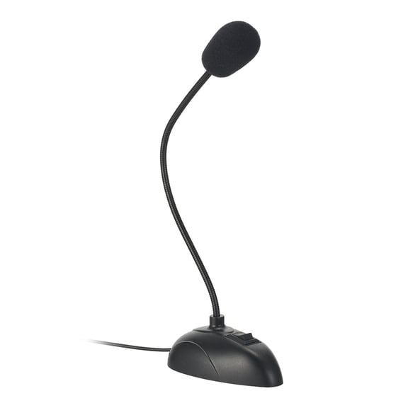 Yajisi Flexible Stand Mini Studio Speech Microphone 3.5mm Plug Gooseneck Mic Wired Microphone for Computer PC Desktop Notebook (8.27 inches / 21 cm)