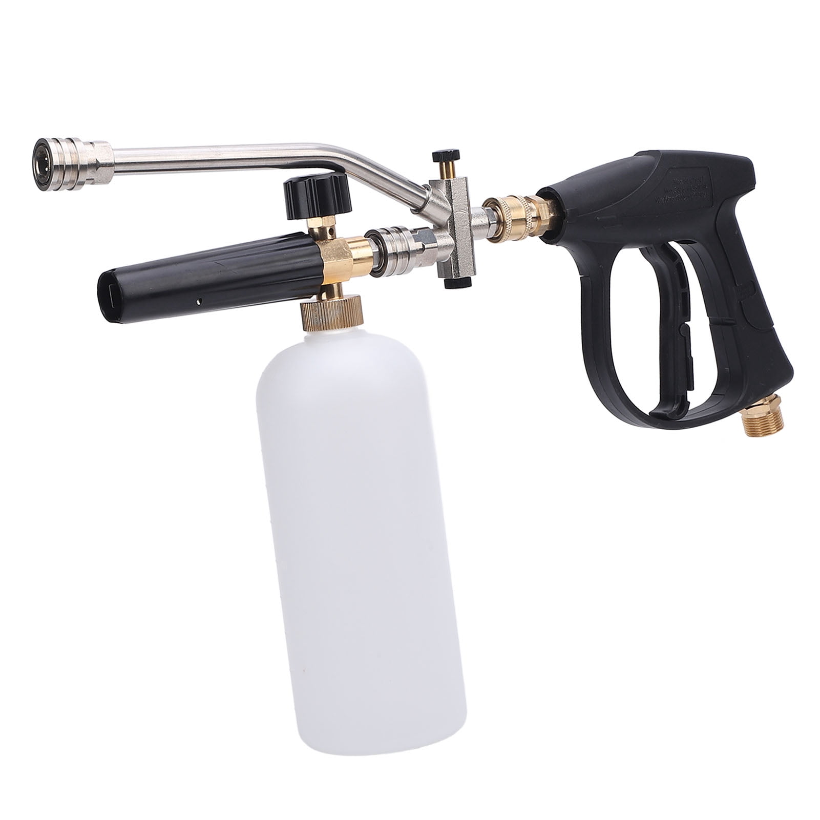 Yajisi Foam Sprayer 4000 PSI 1L Capacity with 2 Connector Interface 1/4 Inch Nozzle Pressure Washer Foam Cannon Kit for Motorcycles Cars Roofs Driveways (16.9 inches / 43.0 cm)
