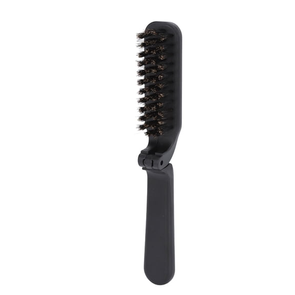 Yajisi Foldable Beard Brush for Men, Black Pocket Comb, Waterproof Grooming Tool for Styling & Travel (3.9 inches / 10 cm)
