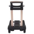 thumbnail image 1 of Yajisi Folding Hand Trolley with 4 Silent Wheels Adjustable Pull Cart for Luggage Shopping 88lb Load Capacity, 1 of 9