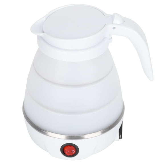 Yajisi Folding Water Boiler Portable Silicone Household Electric Kettle 400W, White