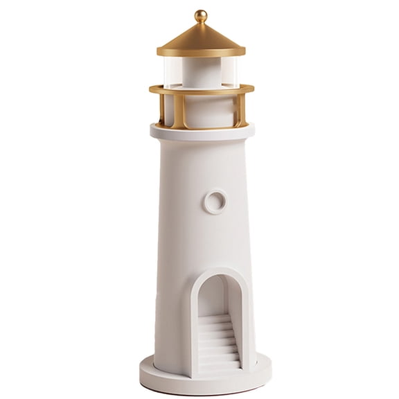 Yajisi Full Moon Projector Night Light with Motion Sensor, Rechargeable LED Table Lamp, Lighthouse Decoration, 9.6 Inches / 24.4 cm