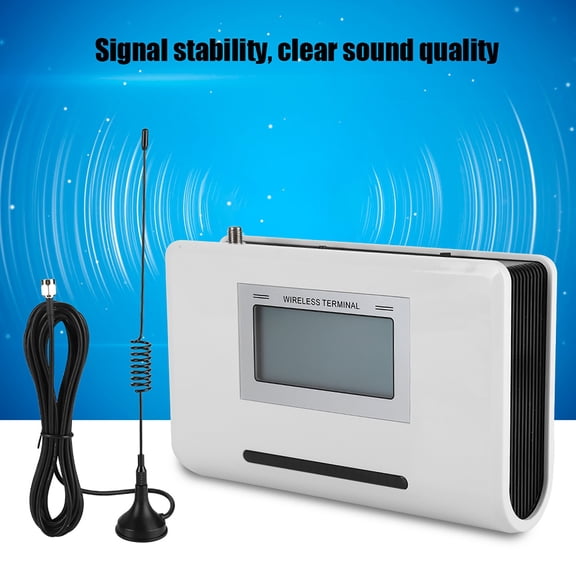 Yajisi GSM Wireless Terminal Fixed Phone With LCD Display Home Alarm Connect Support Landline Recording Box UK Plug 110-240V For Office Security
