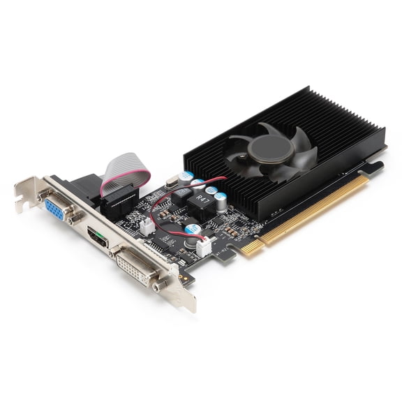 Yajisi GT210 1GB 64-bit Graphics Card Desktop Video Card PCI Efficient Computer Accessories Core Frequency 532 MHz DirectX 10 DDR2 Video Memory PCI Express 2.0 Slot Stream Processor Unit