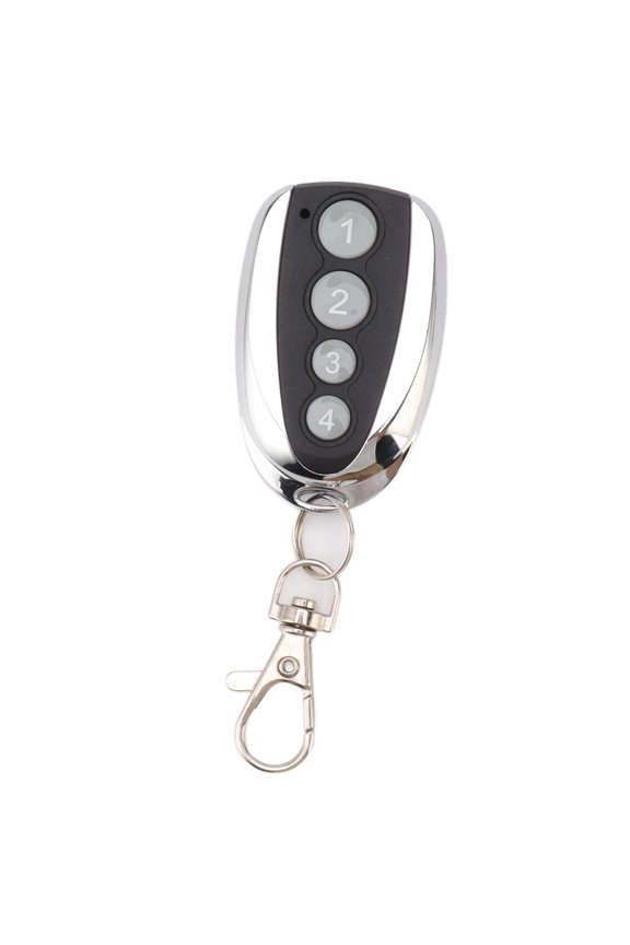 Garage Door Opener Remote Replacement 4 Button Gate Opener Universal Remote Transmitter With Keychain For Home Security And Garage Door Openers, 868MHz Frequency, Plastic And Aluminum Alloy