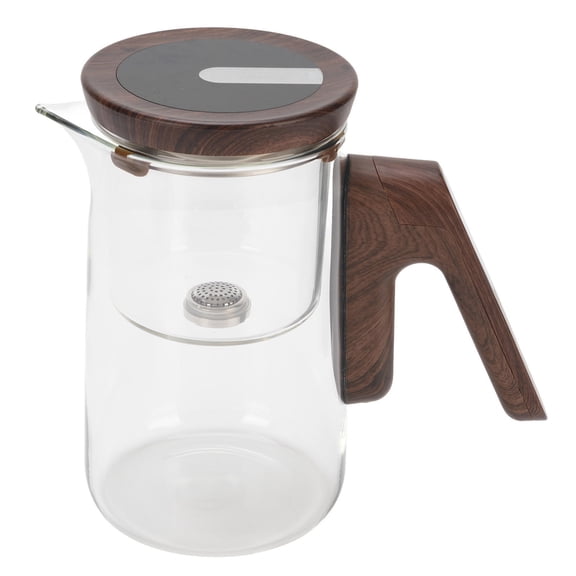 Yajisi Glass Tea Pot 800 ml / 27 oz Magnetic Water Separation Teapot with Strainer, Smart Timer, Built-in 200mAh Battery for Automatic Brewing, High Temp Resistant Premium Tea Maker