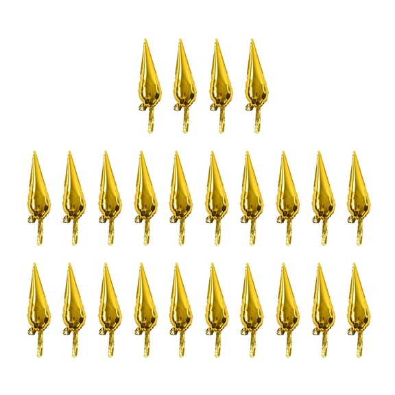 Yajisi Gold Explosion Star Balloon Set 24Pcs 18 Inches Foil Balloons for Wedding Bridal Shower Birthday Party Decoration