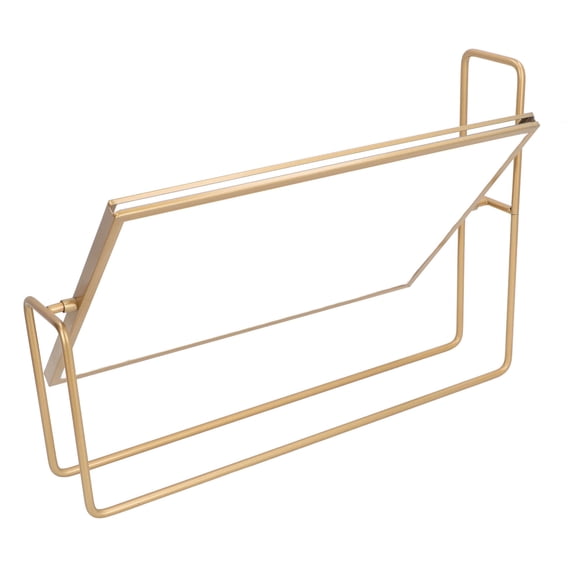 Yajisi Gold Floating Picture Frame Iron and PET Multifunctional 360 Degree Rotation Standing Float Photo Frame for Tabletop Display Decor, 11.81 x 8.39 in / 30 x 21.3 cm