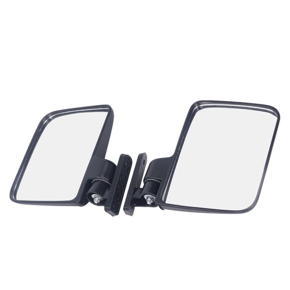 Yajisi Golf Cart Side Mirrors, 1 Pair Clear Convex Wide View Impact Resistant Rearview Mirrors for Most Golf Carts