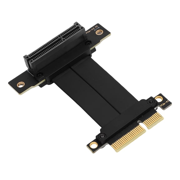 Yajisi Graphics Card Extension Cable Gen 4 GPU PCIE 4.0 X4 Riser Cable 8GB/s 90 Degree for M.2 WiFi USB Sound Card SSD 5cm / 1.97 inches[cite: 1]