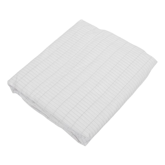 Yajisi Grounding Queen Fitted Bed Sheet Set, 95% Organic Cotton 5% Silver Fiber Earthing Mat with US Plug & Wire, 80 x 60 x 15 Inches / 203 x 153 x 38 cm, White