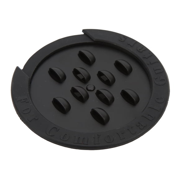 Yajisi Guitar Hole Plug Circular Silicone Sound Hole Cover Feedback Buster Acoustic Mute Silencer for Acoustic and Classical Guitars, Black, 5.12 inches / 13.00 cm
