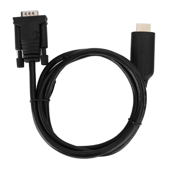 Yajisi HDMI to VGA Converter Adapter Digital to Analog Signal Transformer with 47.24 inches / 1.2m Cable, Support 1080P Resolution for Monitors and Projectors, Classic Black Finish[cite: 1]