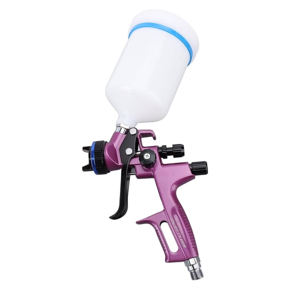 Yajisi HVLP Spray Gun Kit, 1.3mm Tip 600ml Cup Pneumatic Paint Sprayer, for Furniture Wall Art Projects, 9.06x6.3x5.12in