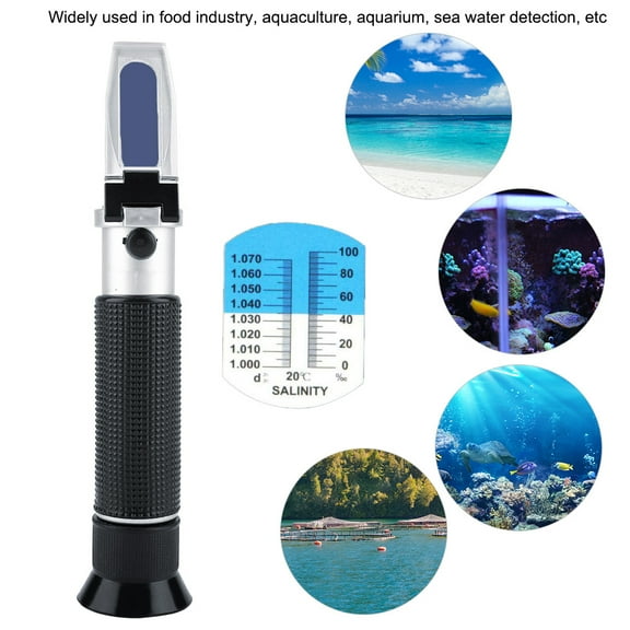 Yajisi Handheld 0-100% Salinity Refractometer Salinometer Sea Water Salt Concentration Tester Meter[cite: 1]