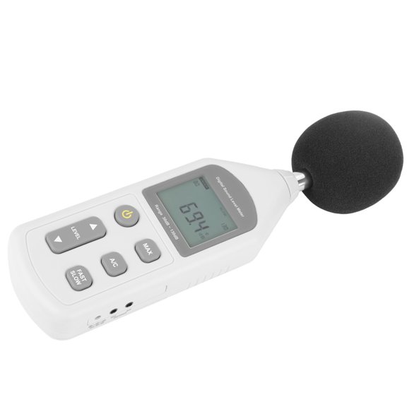 Yajisi Handy Mini Digital Noise Meter Sound Level Meter Noise Measuring Instrument for Studio Audio Production and Sound Quality Control with LCD Display