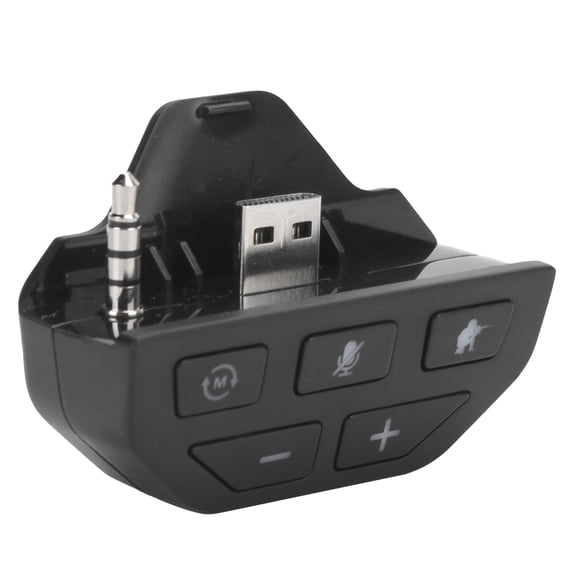 Yajisi Headset Adapter Controller Audio Adapter Headphone Converter For Xbox One Wireless Gamepad Video Game Sound Enhancer With 3.5mm Jack, Black