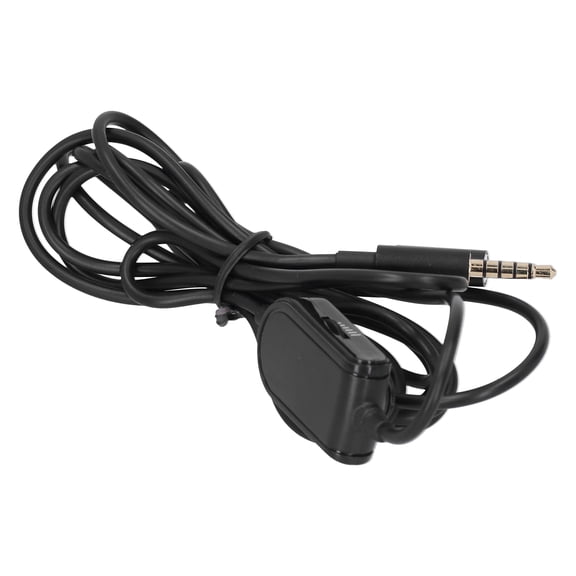 Yajisi Headset Audio Cord Gaming Headphone Cable with Volume Controlled Microphone for Astro A10 A40 A30, 6.6ft / 2m Replacement Wire with Inline Control, Black Auxiliary Lead[cite: 1]