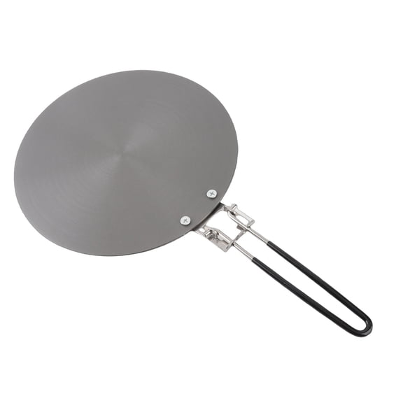 Yajisi Heat Diffuser Plate Aluminum Alloy Stove Top Flame Guard Simmer Plate with Detachable Handle for Kitchen Gas Stove Thermal Conductive Pad, 24cm / 9.45 inches