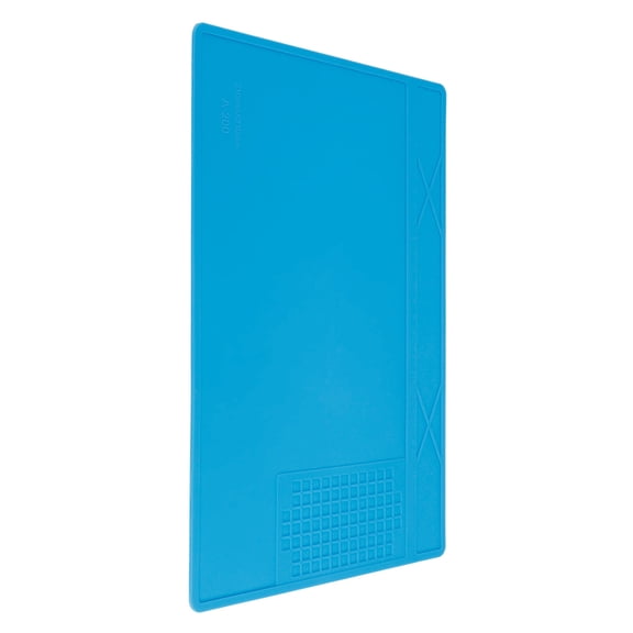 Yajisi Heat Resistant Repair Maintenance Pad Desk Insulation Silicone Station Mat for Phone Repair Soldering BGA PCB Rework Anti-Static 12.2 inches / 31 cm Blue Heavy Duty Hand Tool Accessory