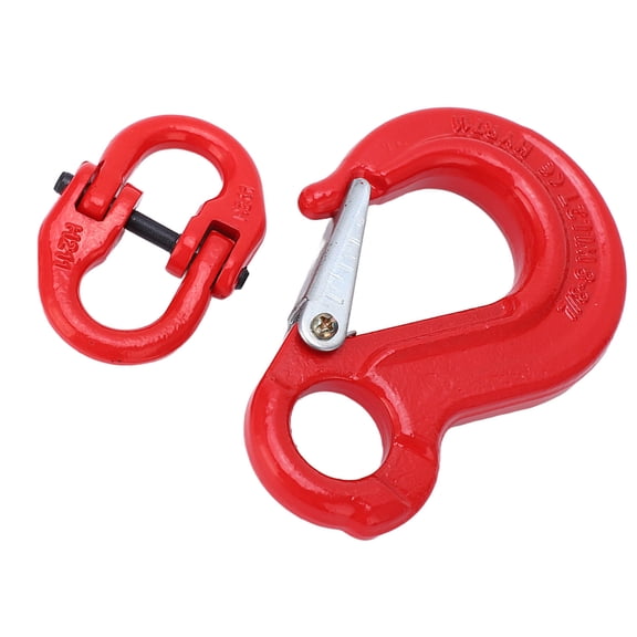 Yajisi HeavyDuty 2T Slip Hook Eye Sling with Dual Ring Buckle  35CrMo Steel, 2T Bearing, Secure Lifting for Trucks & Construction
