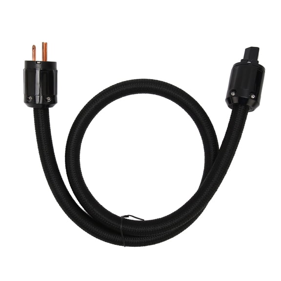 Yajisi HiFi Power Cable 12AWG 3 Core Pure Copper US Plug 15A AC Power Cord for Sound Equipment Amplifier, 3m (118.11 in)