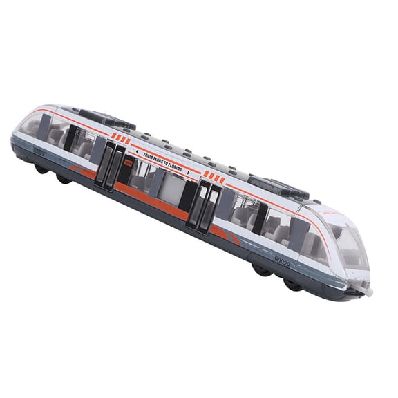 Yajisi High-Speed Simulation Alloy Train Model Locomotive Pull Back Play Vehicle Educational Toy For Children Boys Girls Birthday Christmas Gift Edition (White, 6.6 inches / 17 cm Scale)