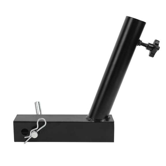Yajisi Hitch Flag Pole Holder Angled Heavy Duty Universal Trailer Truck RV Flagpole Mount for Standard 2 Inch Hitch Receiver Fits Campervans Pickups SUVs (12.6 inches / 32 cm)