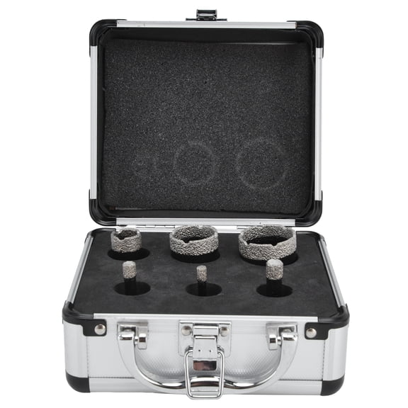 Yajisi Hole Saw Set 6-in-1 Diamond Tile Hollow Core Drill Hand Tools Hardware for 6-38mm M14