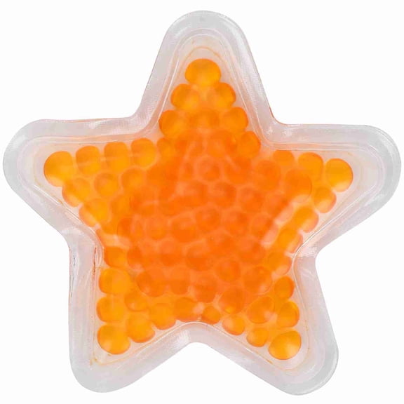 Yajisi Hot Cold Compress Gel Pack Flexible Leak-Proof Cooling Gel Pad for Beauty Skincare Sports Breastfeeding, Orange, 3.15x3.15x0.79in