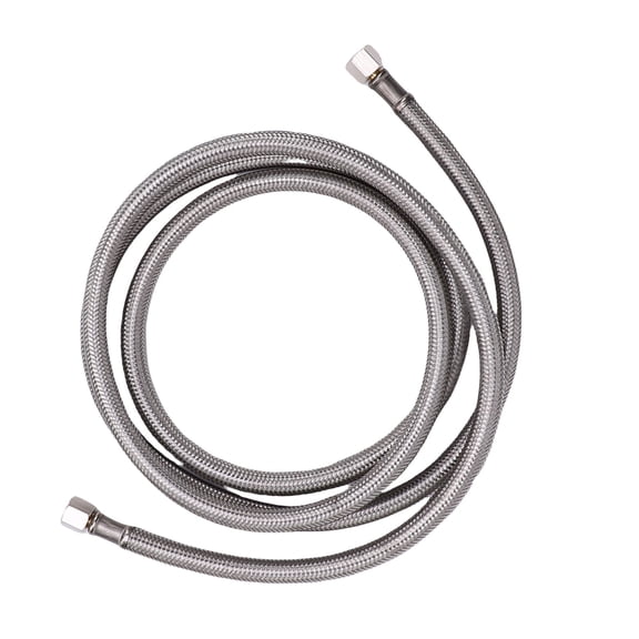 Yajisi Ice Maker Hose Stainless Steel 1/4 Inch Woven Water Supply Line Connector for Refrigerator DIY Replacement, Small (9.84 inches / 25 cm)