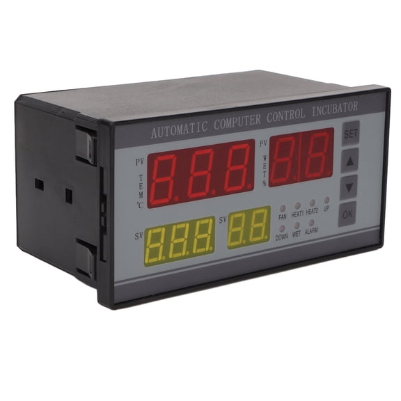 Yajisi Incubator Temperature Humidity Controller Professional Automatic Hatching Machine Temperature Control System AC160-240V 50Hz For Poultry Chickens Ducks Easy Install Digital Display