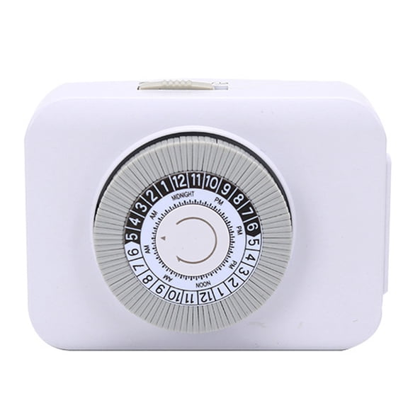 Yajisi Indoor Mechanical Outlets Timer 24-Hour Programmable Plug-in Timer Switch Support 15-Minute Interval for Lights, Fans, Water Heaters, Fish Tanks, Electronic Devices Charging Home Improvement